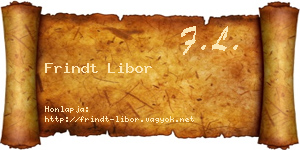 Frindt Libor névjegykártya